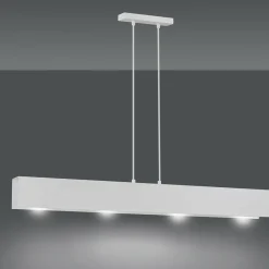 Sklep Kaja Biała okazała lampa wisząca na cztery żarówki 673/4 | Kaja Oświetlenie biały Outlet