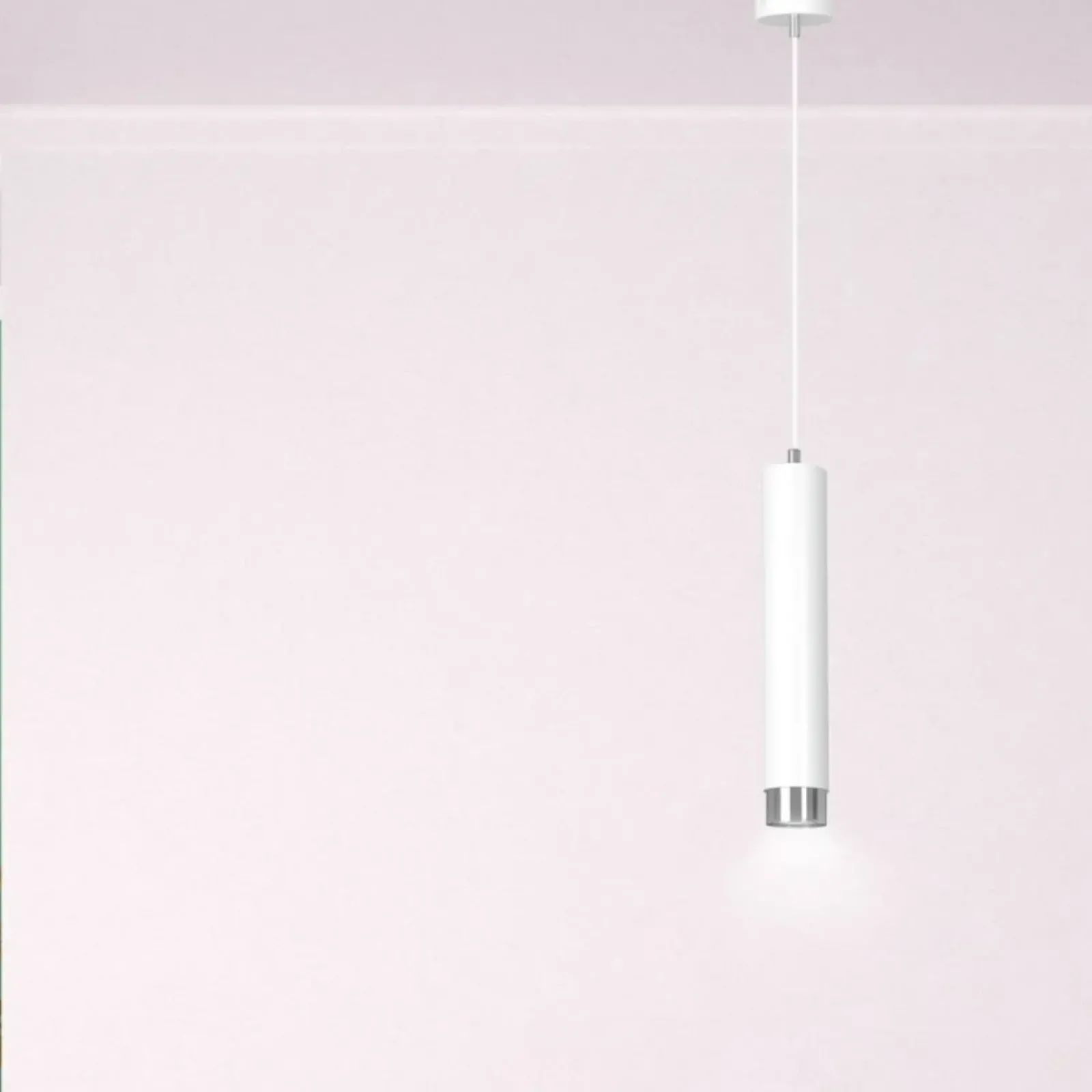 Sklep Kaja Biała pasująca do każdego wnętrza lampa wisząca 641/1 | Kaja Cheap