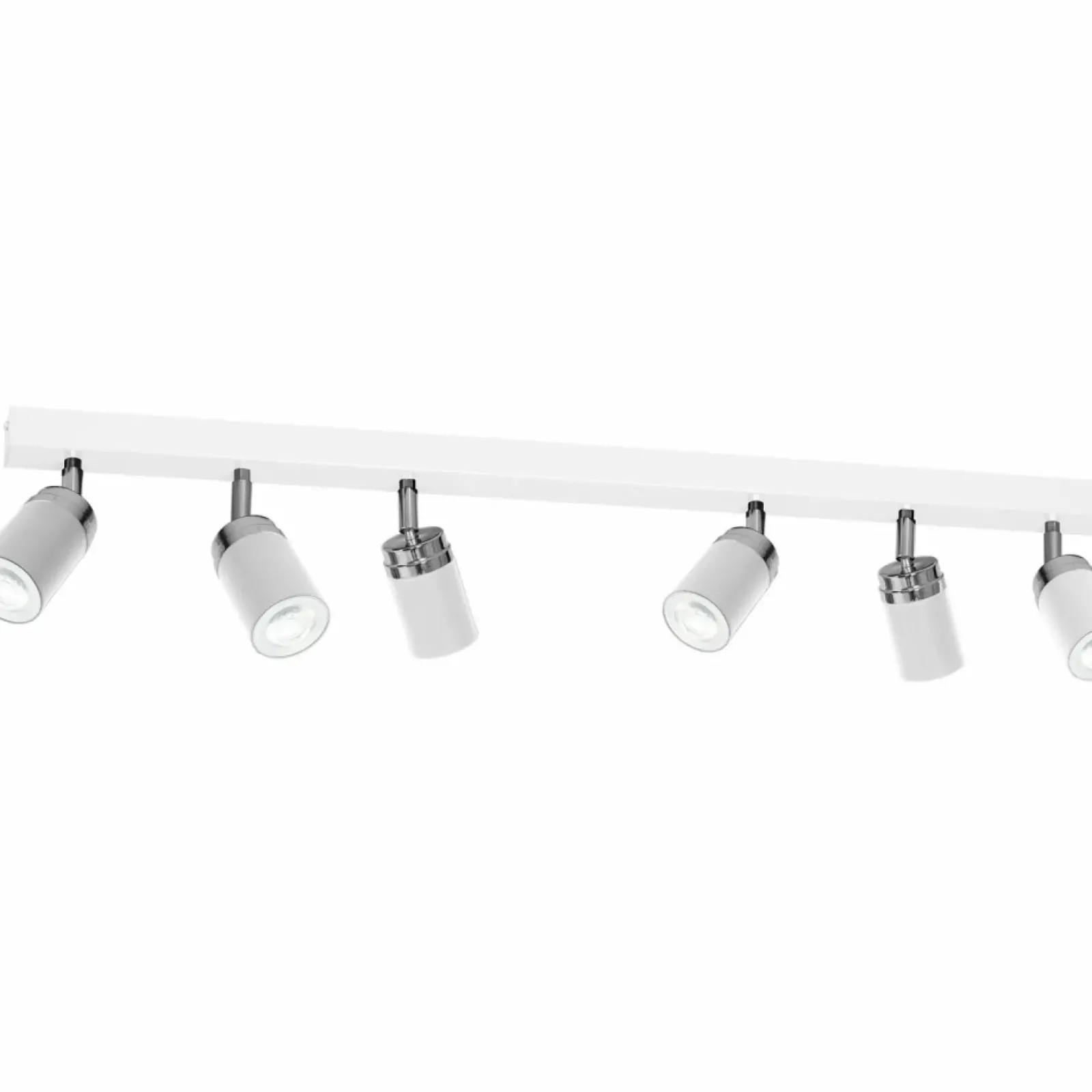 Sklep Kaja Biała, podłużna lampa sufitowa z reflektorami LX 5140 z serii RENO Clearance