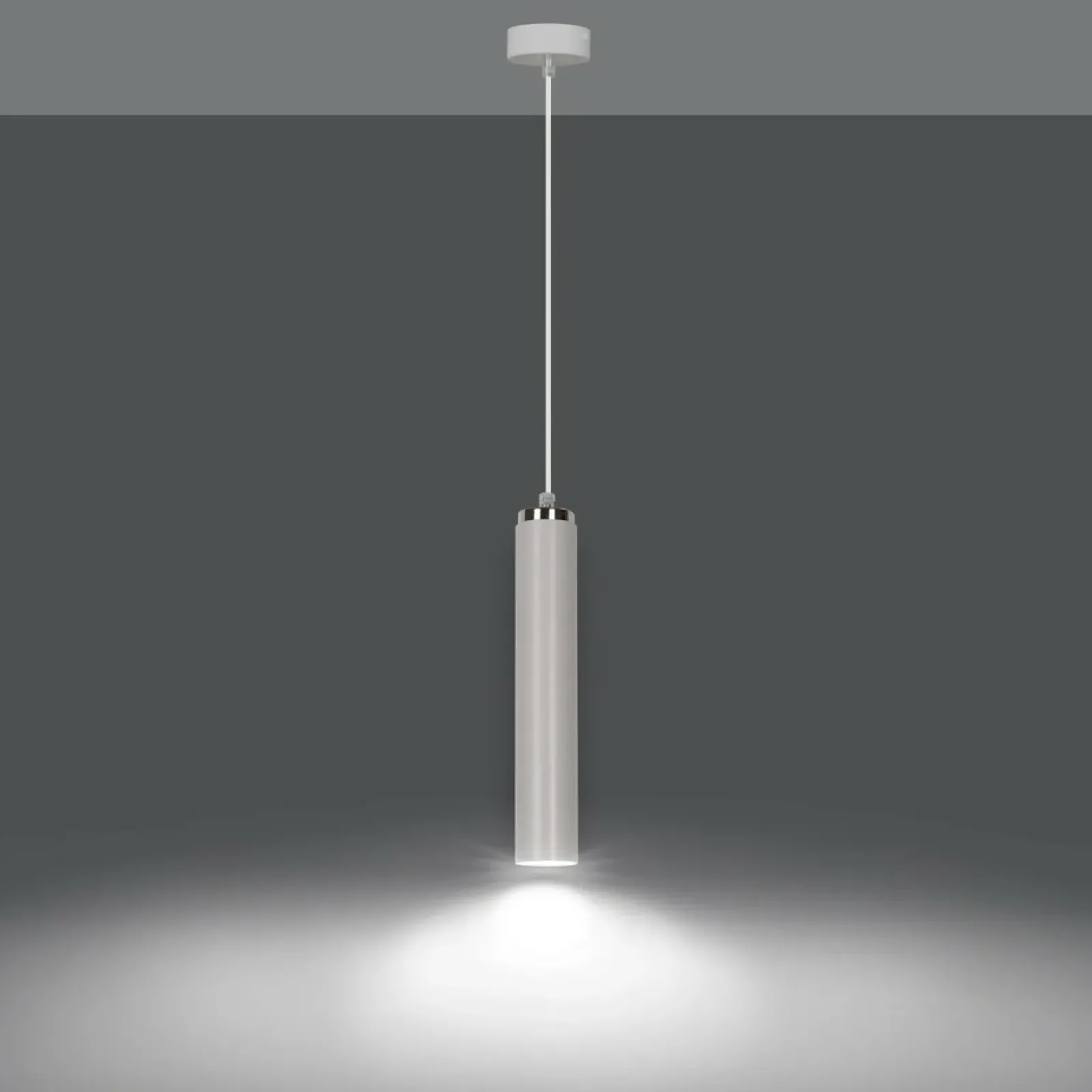 Sklep Kaja Biała pojedyncza lampa wisząca z gwintem GU10 955/1 | Kaja Oświetlenie Best Sale