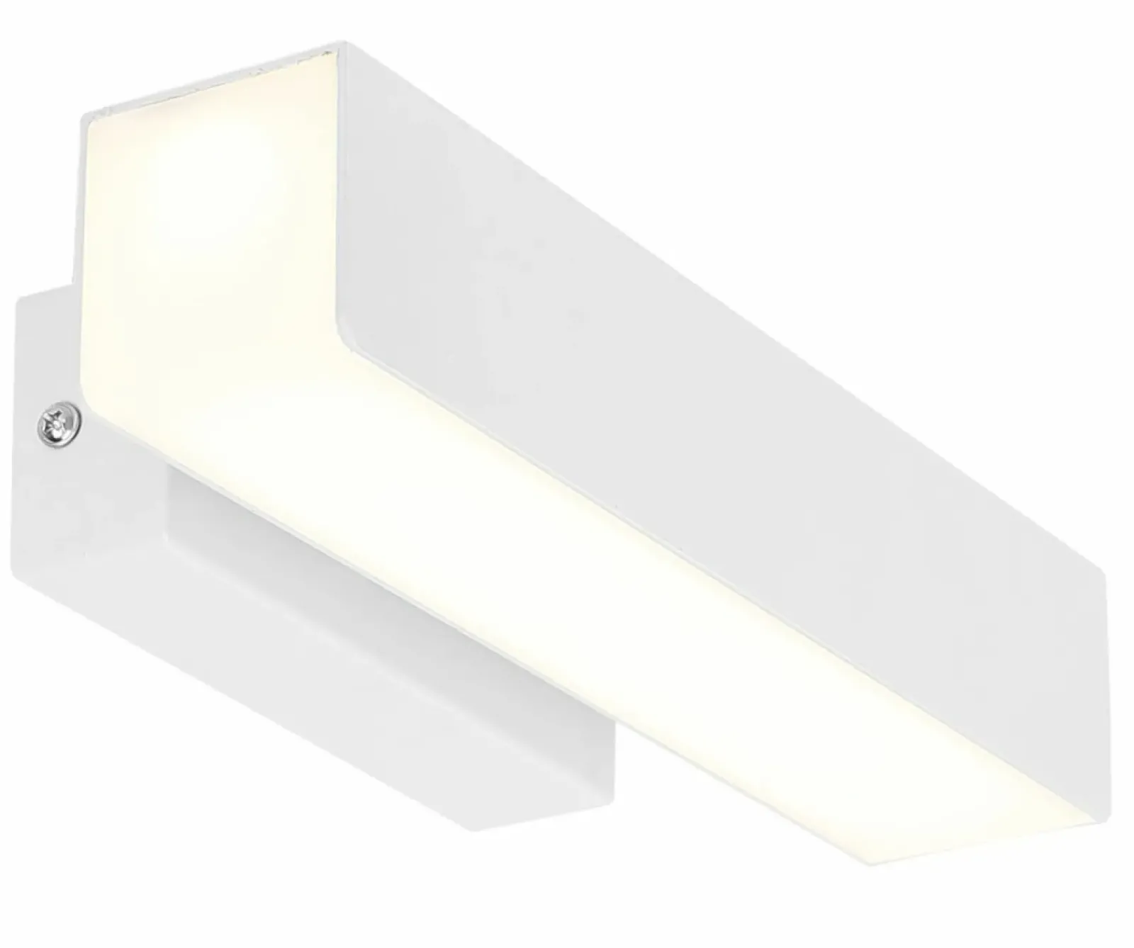 Sklep Kaja Biała, prosta, ledowa lampa ścienna 21-25814 z serii LANDER | Kaja* Lampy Led