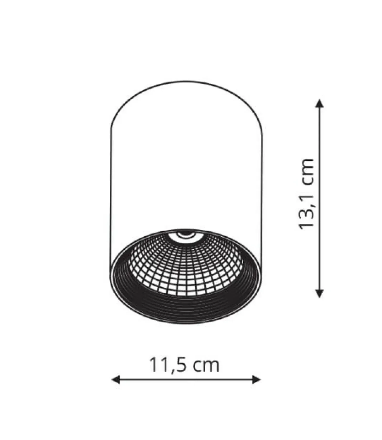 Sklep Kaja Biała tuba natynkowa, spot LED LP-32015/1SM WH ZOVO | Kaja Oświetlenie* Lampy Led
