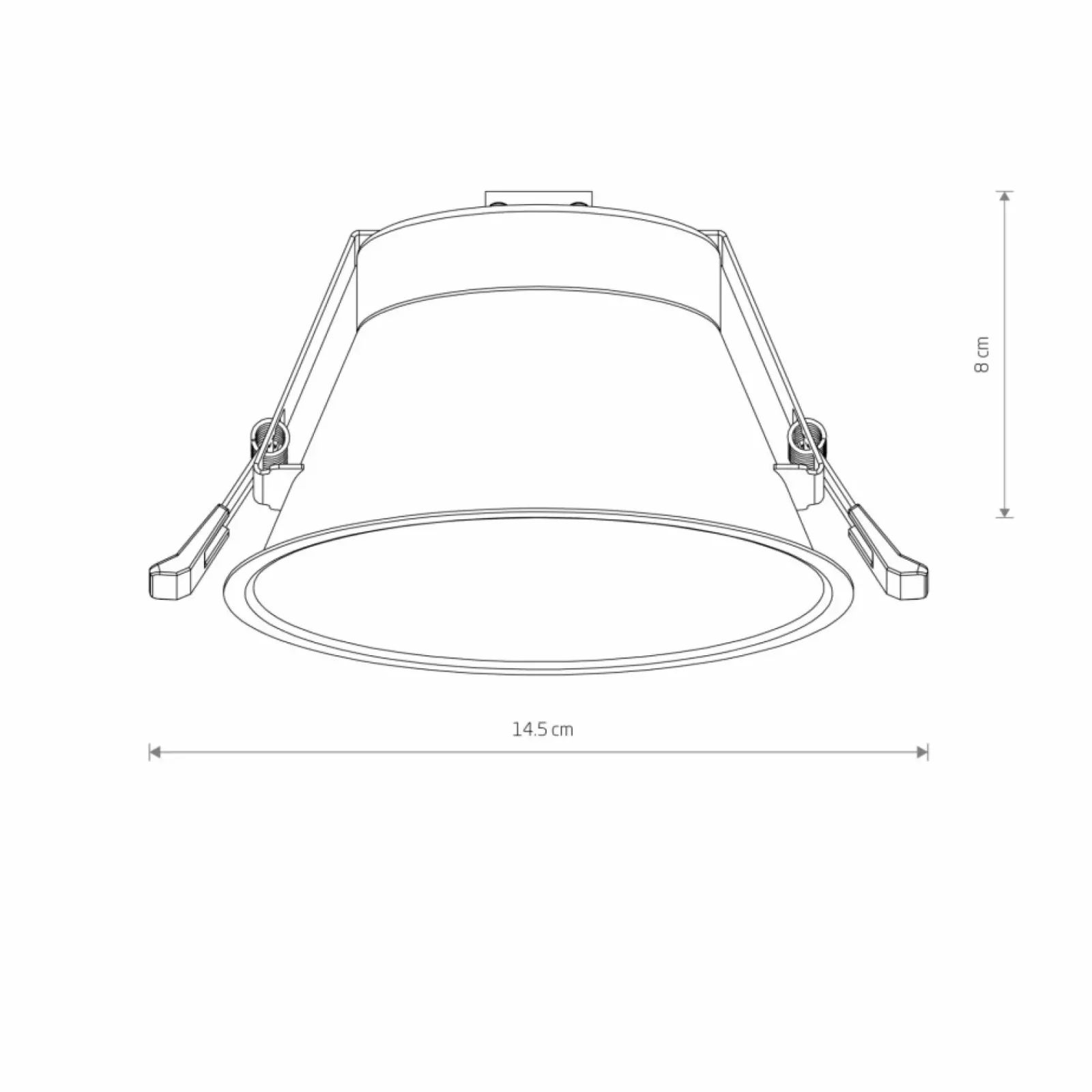 Sklep Kaja Białe oczko podtynkowe, gwint GX53 ⌀14,5cm 10844 UNO | Kaja* Oprawy Podtynkowe
