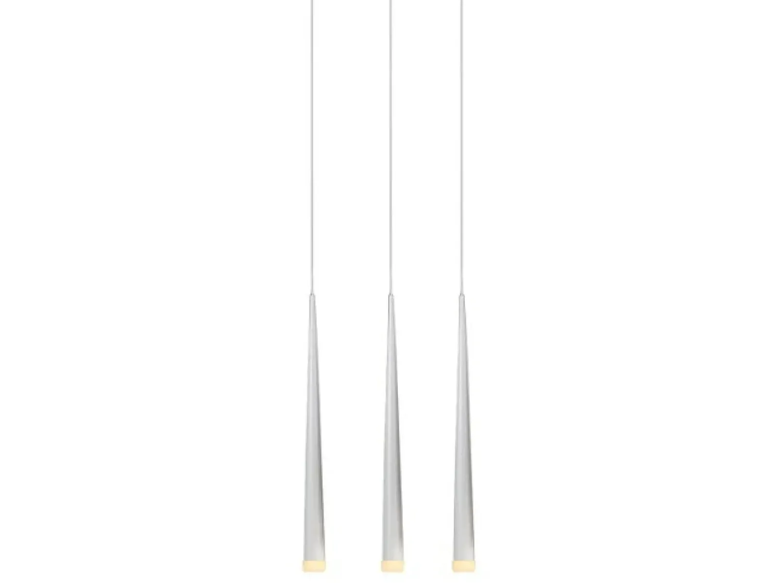 Sklep Kaja Białe stożkowe zwisy na listwie, lampa nad stół AZ0207 STYLO 3 | Kaja biały Outlet