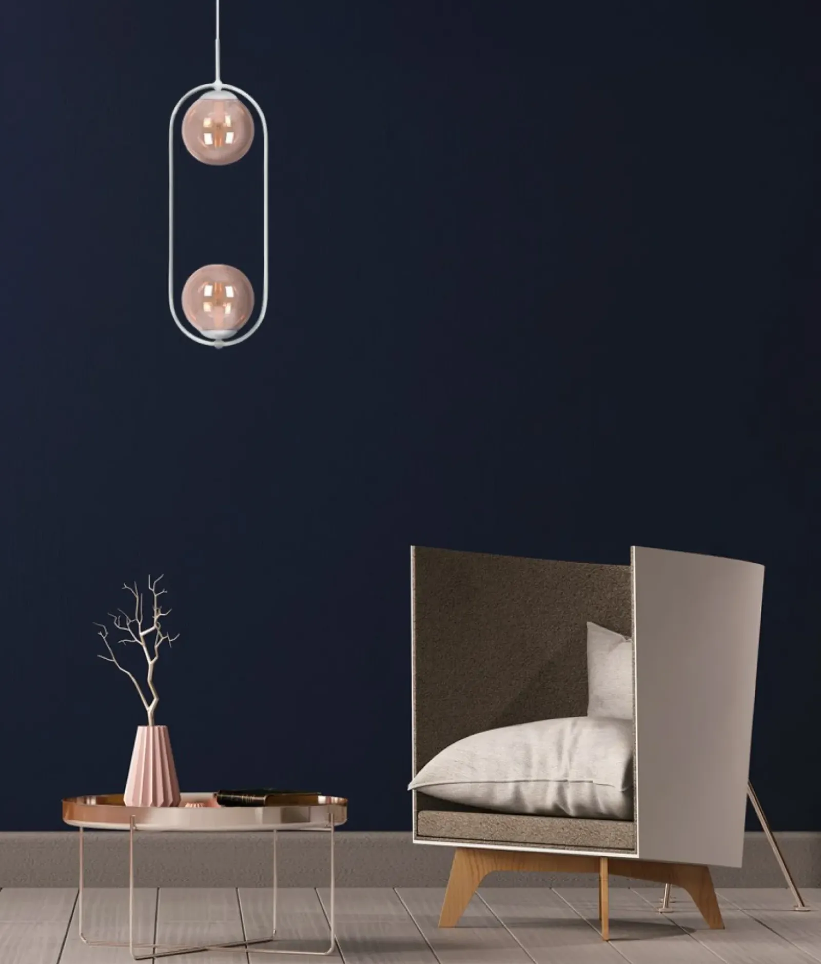 Sklep Kaja Biało-bursztynowa lampa wisząca z dwoma kloszami K-5305 z serii ARLENA Sale