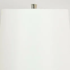 Sklep Kaja Biało-czarna lampa stołowa do salonu ASCENT-TL-BLK-W z serii ASCENT* Lampki Stołowe Z Abażurem|Tradycyjne Lampki Stołowe