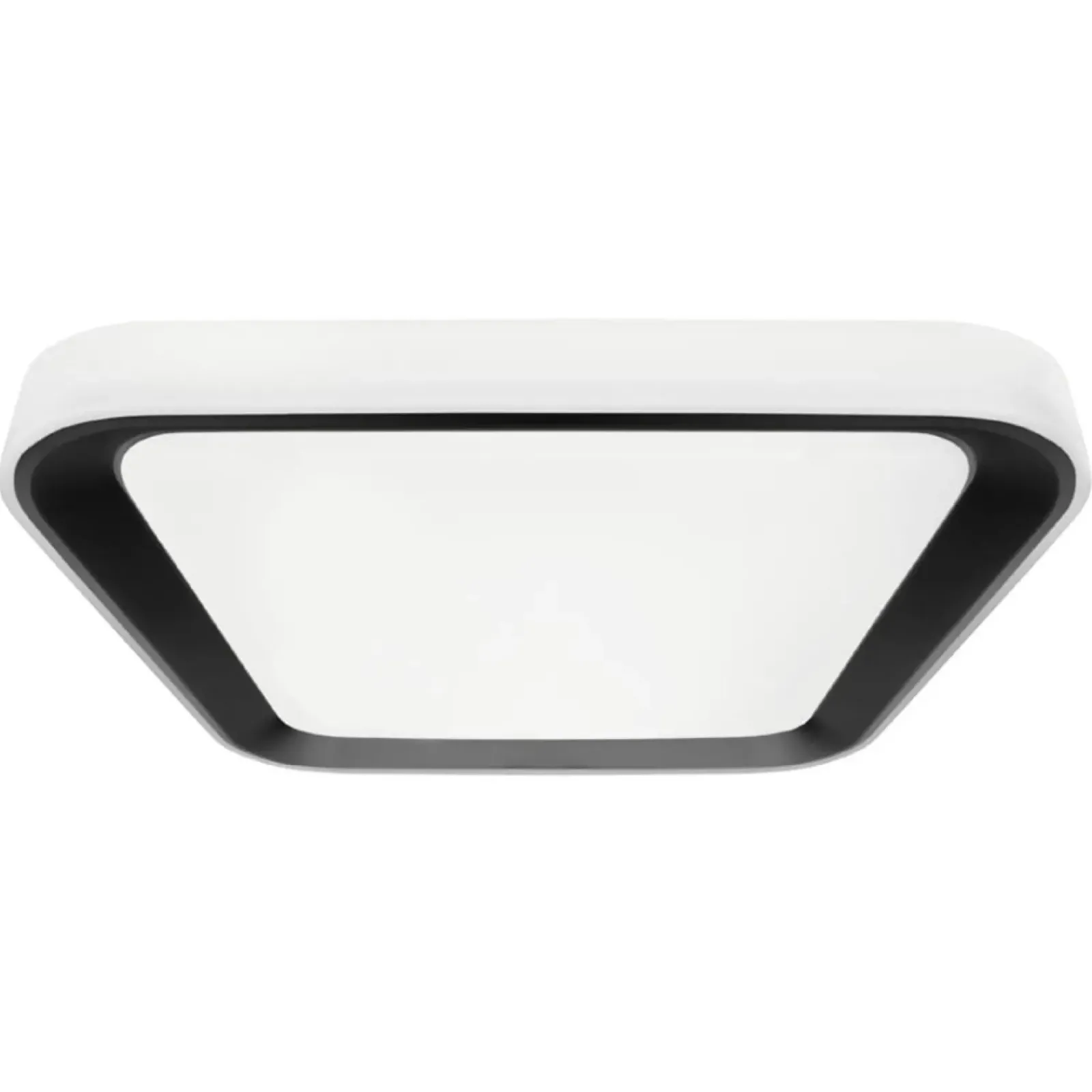 Sklep Kaja Biało-czarny plafon do korytarza, wbudowany LED ML7932 z serii QUADRO | Kaja Ośw* Lampy Led|Plafony Nowoczesne