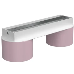 Sklep Kaja Biało-różowa lampa sufitowa do pokoju dziecka MLP7554 z serii DIXIE | Kaja Oświe Best