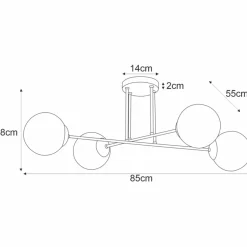 Sklep Kaja Biało-złota lampa sufitowa, w klasycznym stylu K-5313 z serii ELMO Best