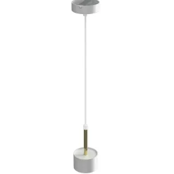Sklep Kaja Biało-złota lampa wisząca, złoty element MLP7754 z serii ARENA | Kaja Oświetleni Discount