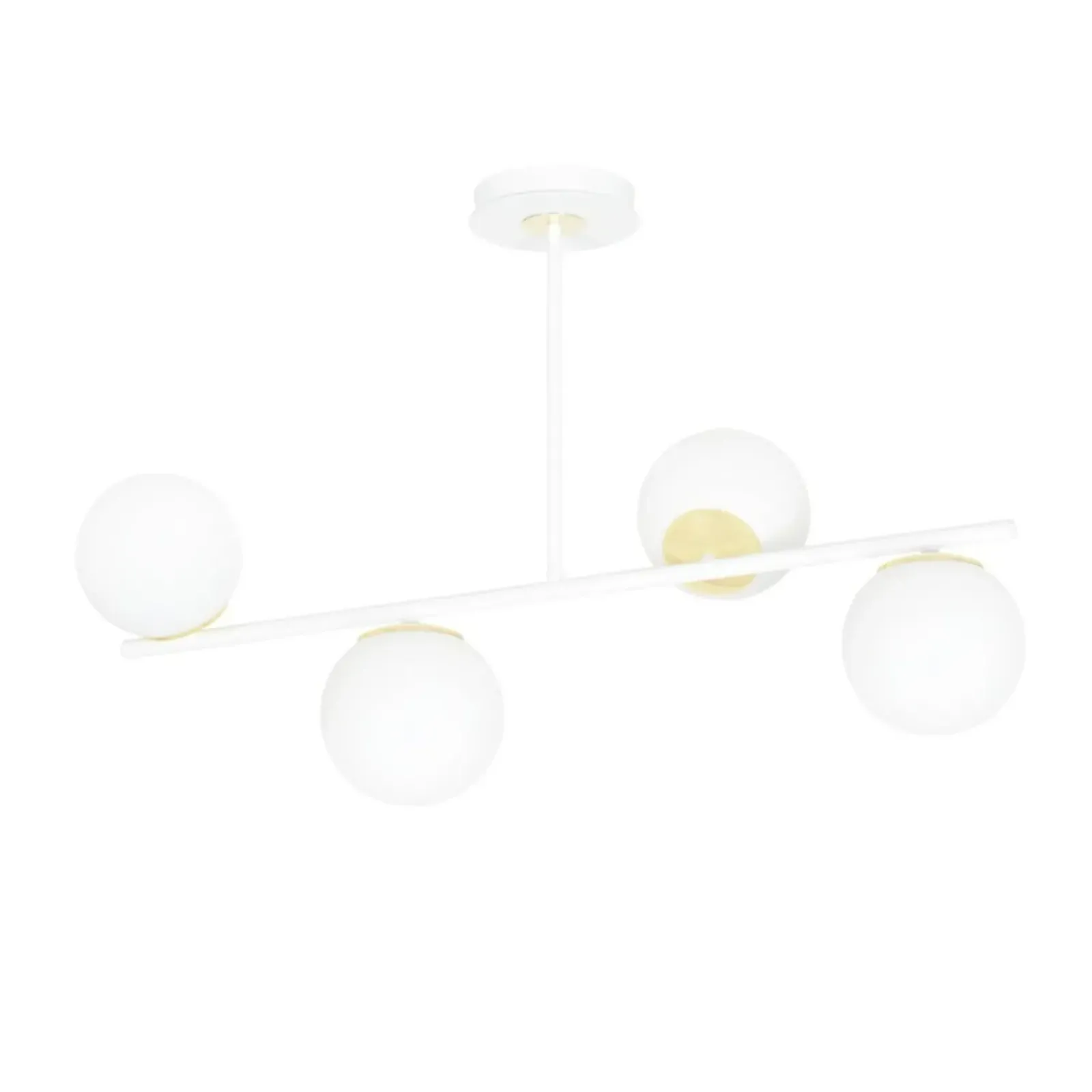 Sklep Kaja Biało-złota, nowoczesna lampa do kuchni 1023/4 FLOKI | Kaja Flash Sale