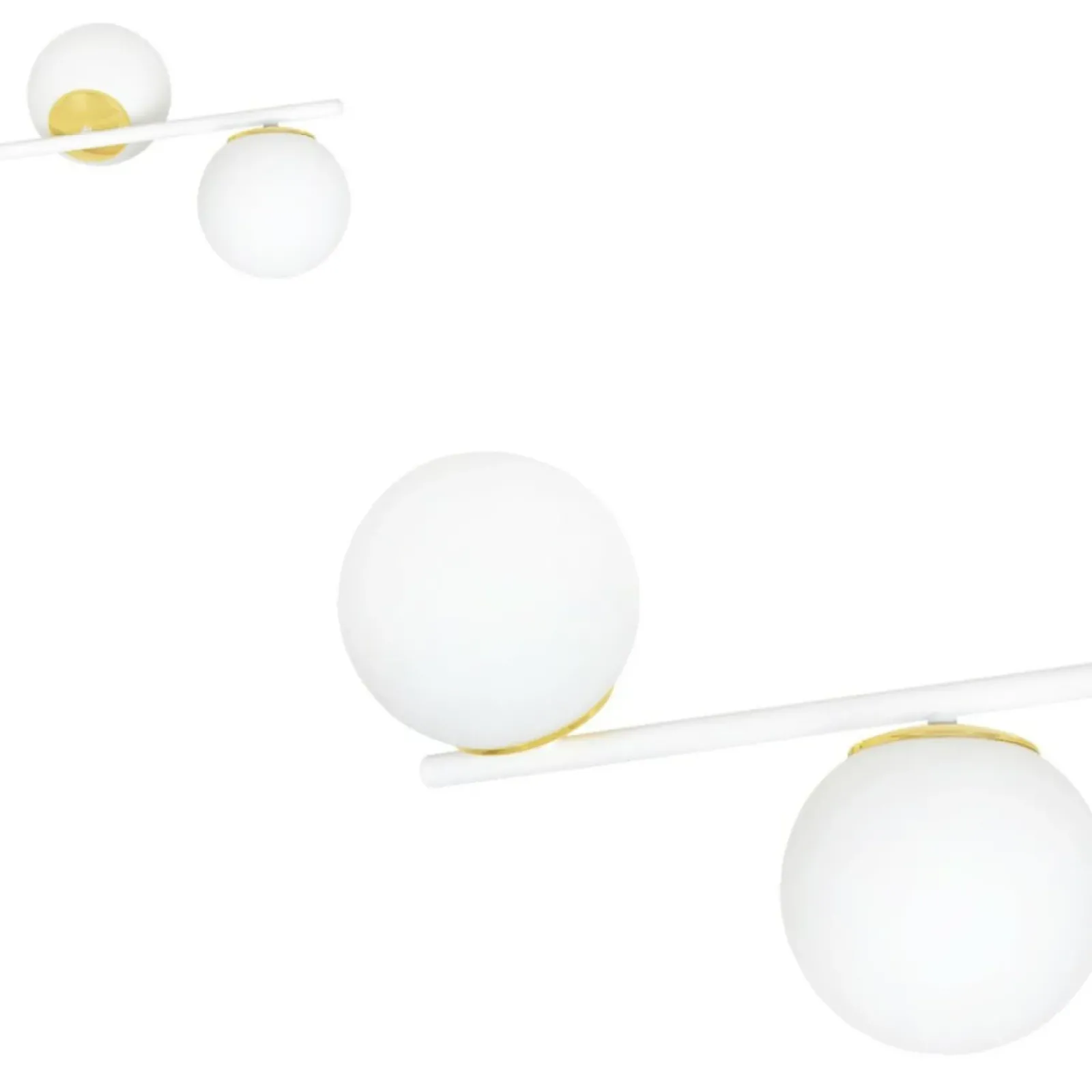 Sklep Kaja Biało-złota, nowoczesna lampa do kuchni 1023/4 FLOKI | Kaja Flash Sale