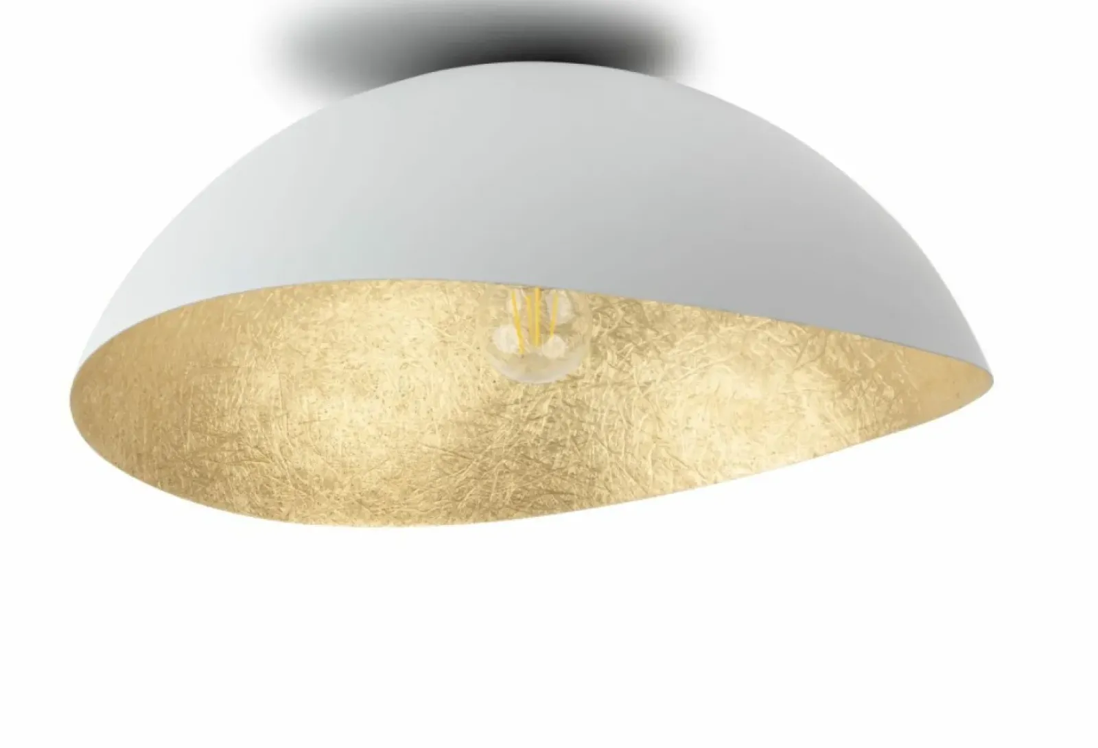 Sklep Kaja Biało-złota, pojedyncza lampa sufitowa SIG 40612 z serii SOLARIS Cheap