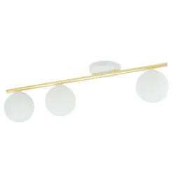 Sklep Kaja Biało-złota, prosta lampa sufitowa z kulami 1253/3 z serii MONZA Best Sale