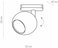 Sklep Kaja halogen do szynoprzewodu 1-fazowego TK 4040 TRACER | Kaja* Szynoprzewody Natynkowe
