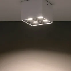 Sklep Kaja , kwadratowy spot natynkowy 8,2cm 36° 4000K 10051 MIDI LED | Kaja* Lampy Led
