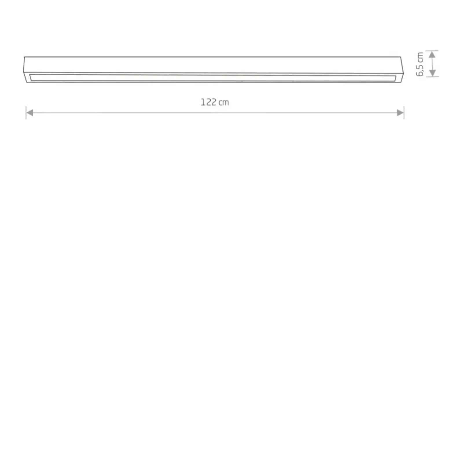 Sklep Kaja plafon, podłużny, szerokość 120 cm, 22W 7556 | Kaja Oświetlenie* Plafony Nowoczesne