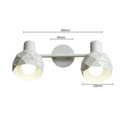 Sklep Kaja Biały, podwójny reflektor na listwie LP-8069/2WS WH REUS | Kaja Outlet