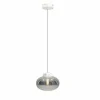Sklep Kaja Biały zwis z dymionym, ozdobnym kloszem MX P0517 MOONSTONE | Kaja Best Sale