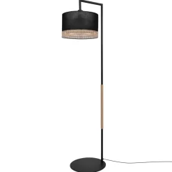 Sklep Kaja Boho lampa podłogowa z dwukolorowym abażurem K-4367 | Kaja Oświetlenie* Lampy Podłogowe Z Abażurem|Tradycyjne Lampy Podłogowe