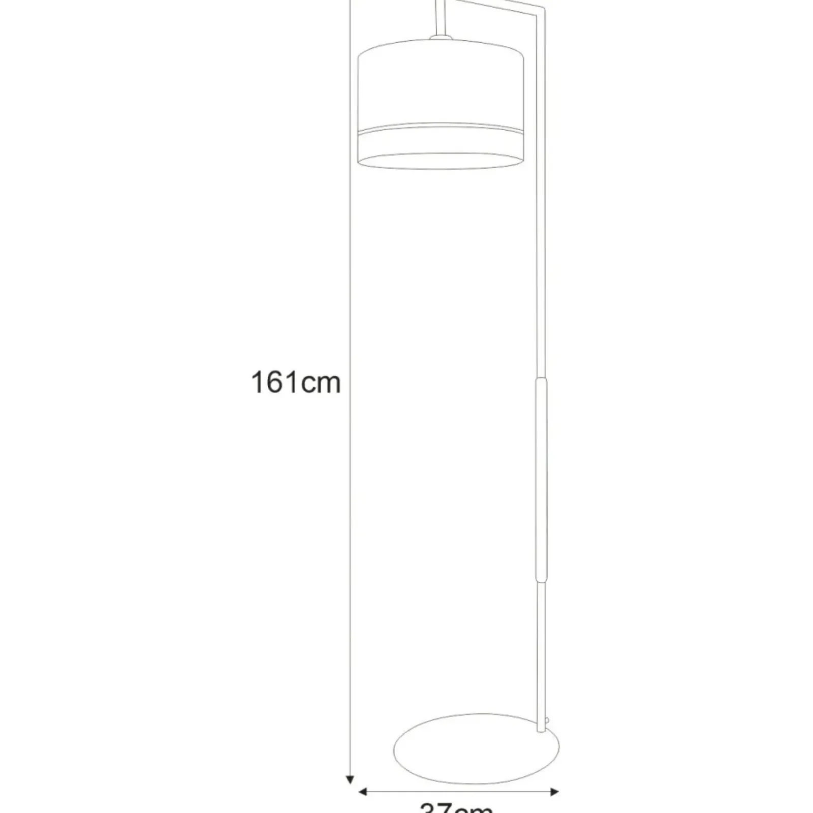 Sklep Kaja Boho lampa podłogowa z dwukolorowym abażurem K-4367 | Kaja Oświetlenie* Lampy Podłogowe Z Abażurem|Tradycyjne Lampy Podłogowe