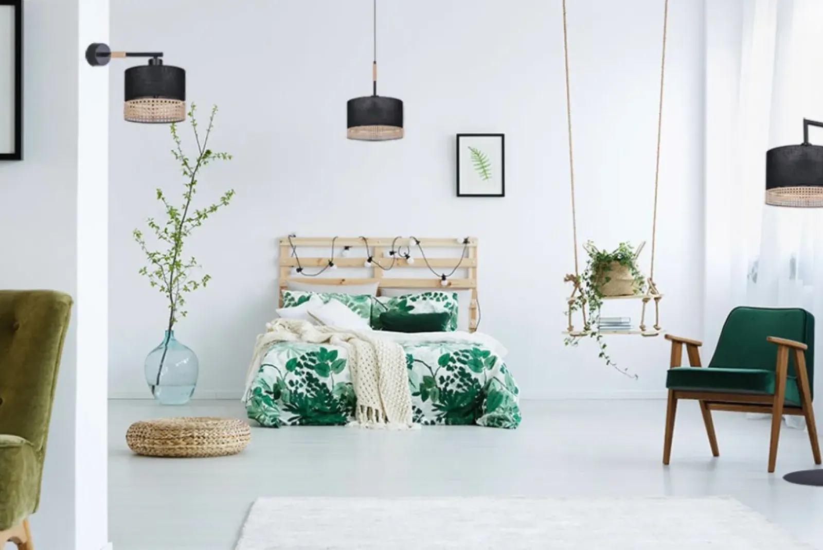 Sklep Kaja Boho lampa podłogowa z dwukolorowym abażurem K-4367 | Kaja Oświetlenie* Lampy Podłogowe Z Abażurem|Tradycyjne Lampy Podłogowe