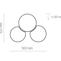 Sklep Kaja Brązowa, abażurowa lampa sufitowa TK 6591 MONA | Kaja Oświetlenie Clearance