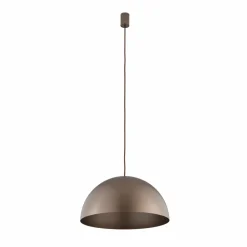 Sklep Kaja Brązowa lampa do salonu w stylu rustykalnym 10296 HEMISPHERE | Kaja satynowyczekoladowy Outlet