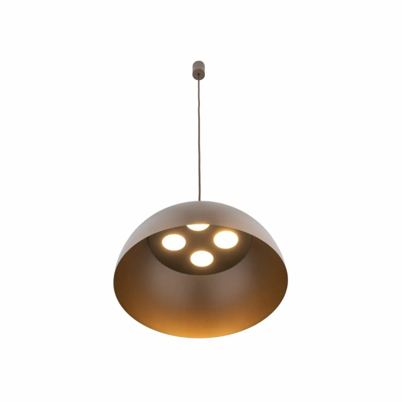 Sklep Kaja Brązowa lampa do salonu w stylu rustykalnym 10296 HEMISPHERE | Kaja satynowyczekoladowy Outlet
