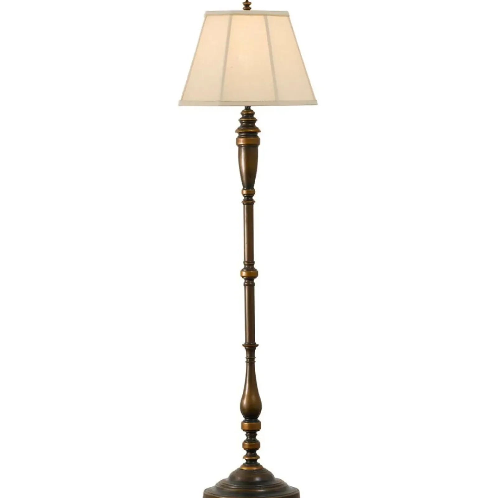 Sklep Kaja Brązowa lampa podłogowa FE-LINCOLNDALE-FL z serii LINCOLNDALE* Tradycyjne Lampy Podłogowe|Lampy Podłogowe Z Abażurem