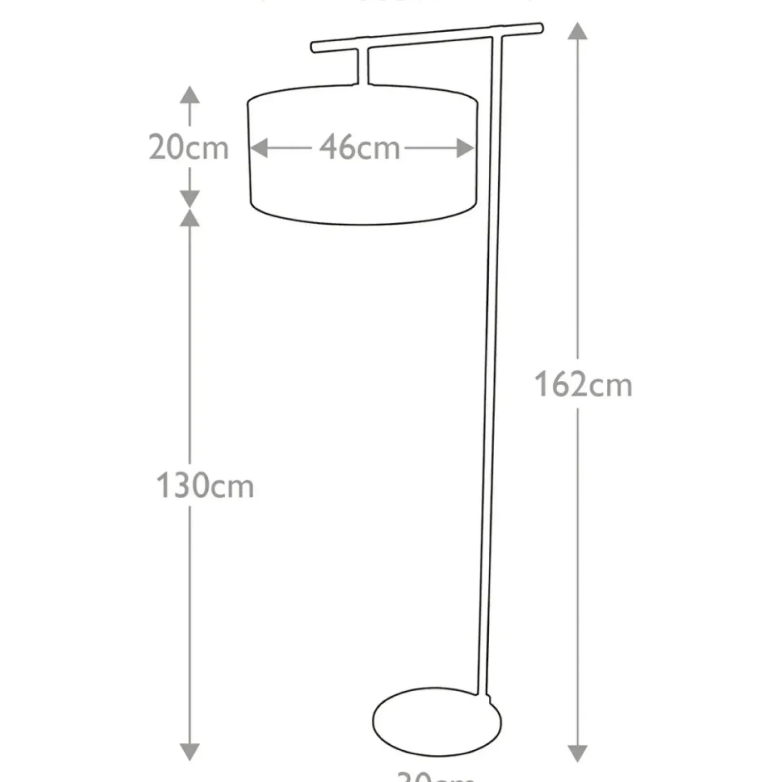 Sklep Kaja Brązowa lampa połogowa do salonu BALANCE-FL-BRPB z serii BALANCE* Lampy Podłogowe Z Abażurem|Tradycyjne Lampy Podłogowe