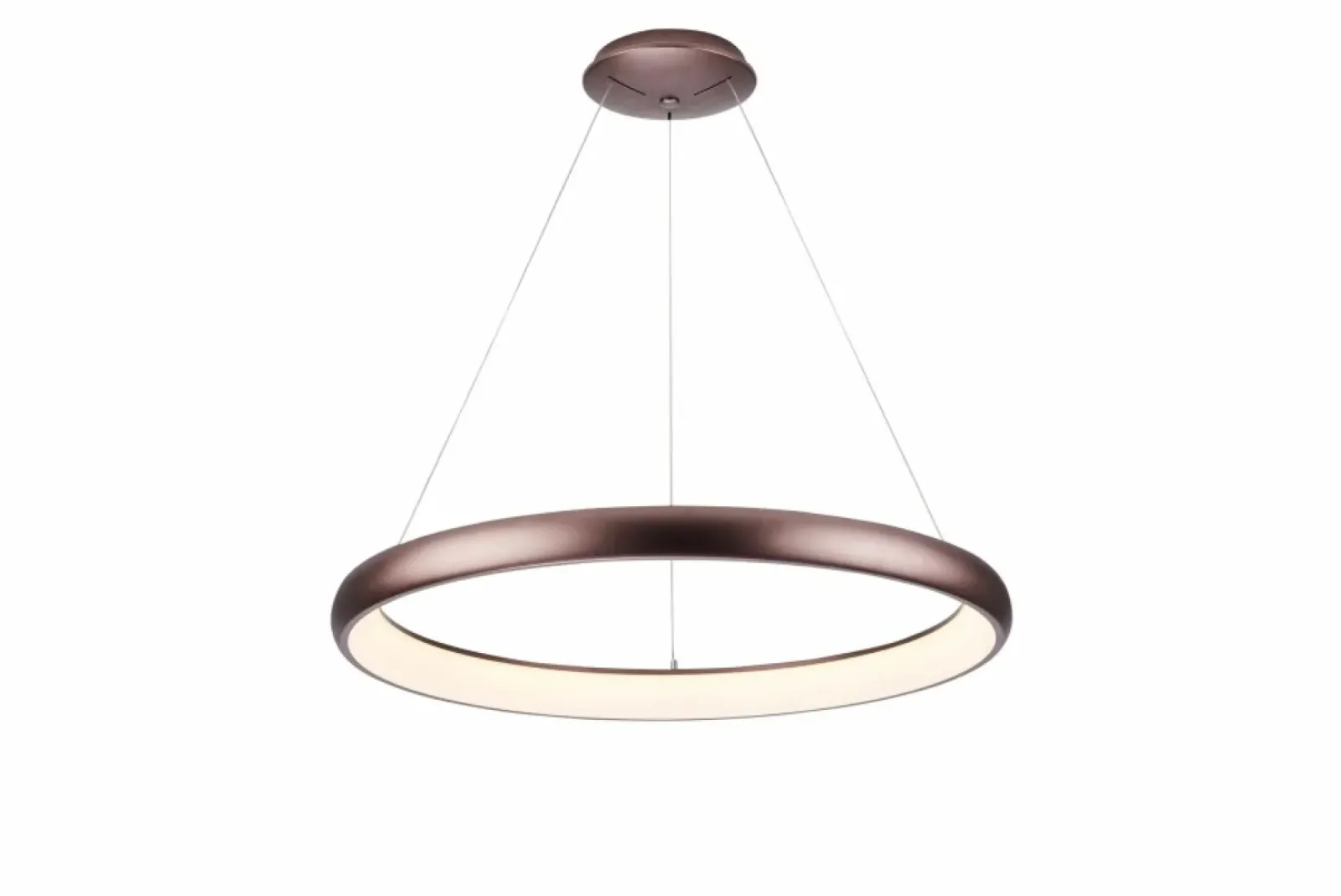 Sklep Kaja Brązowa lampa wisząca do salonu ⌀81cm z pilotem AZ5065 ANTONIO | Kaja Outlet