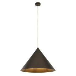Sklep Kaja Brązowa lampa wisząca do sypialni TK 10062 CONO BROWN | Kaja Clearance
