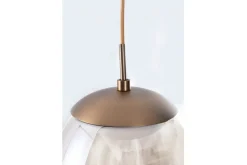 Sklep Kaja Brązowa lampa wisząca LED z dużym kloszem AZ3341 HELENA | Kaja Cheap