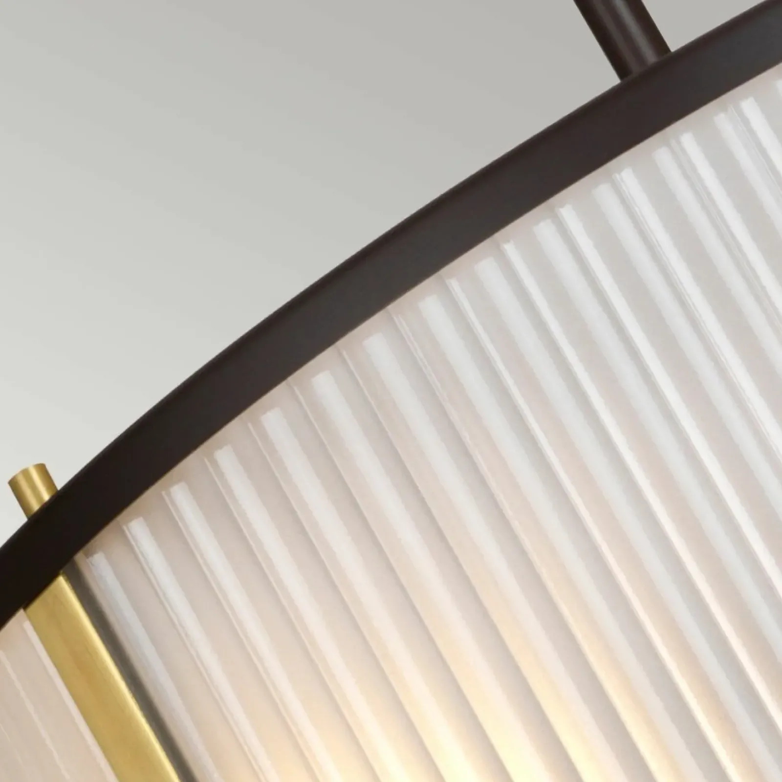 Sklep Kaja Brązowa lampa wisząca, z abażurem DL-CORONA-3P-BAB z serii CORONA Outlet