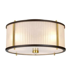 Sklep Kaja Brązowa lampa wisząca, z abażurem DL-CORONA-3P-BAB z serii CORONA Outlet