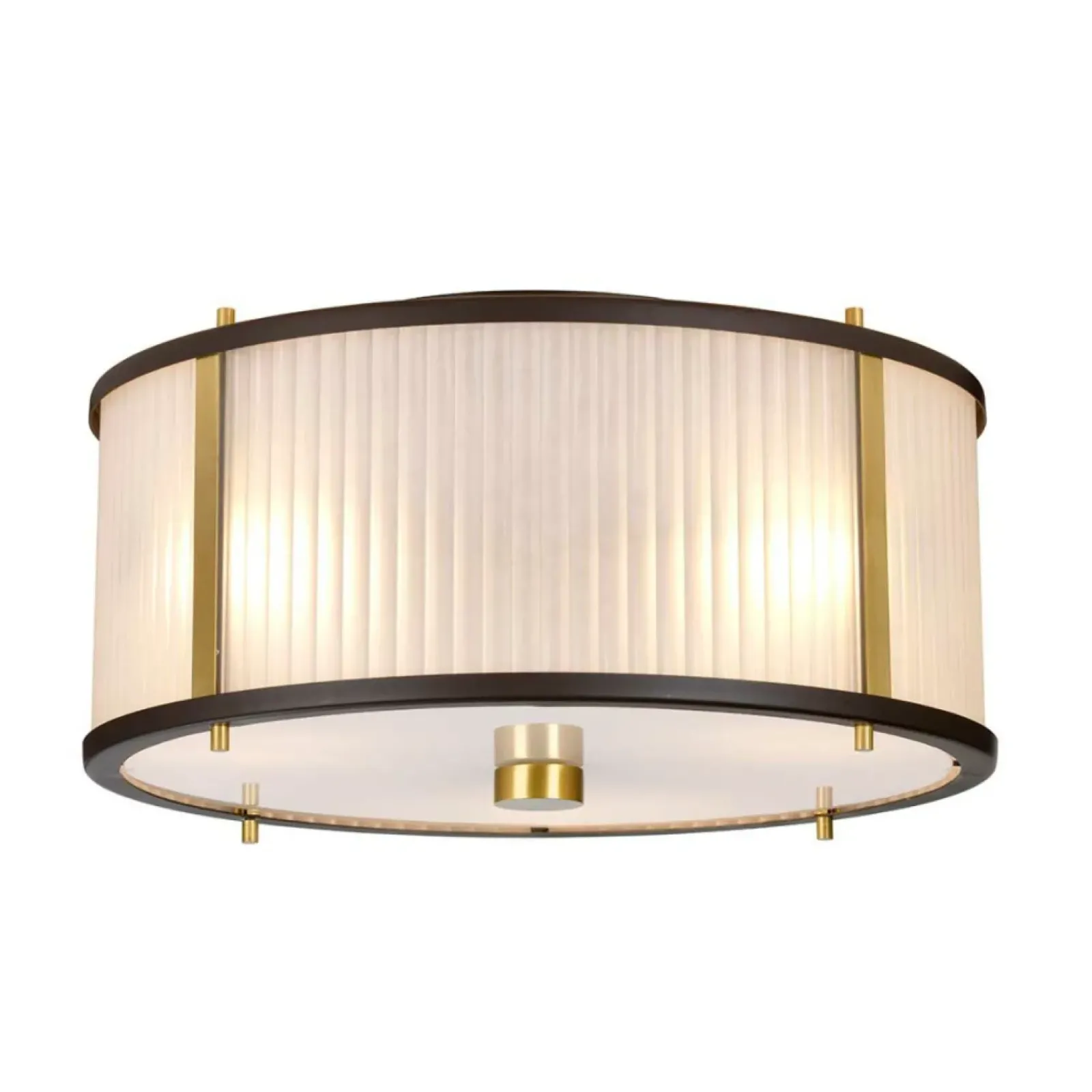 Sklep Kaja Brązowa lampa wisząca, z abażurem DL-CORONA-3P-BAB z serii CORONA Outlet