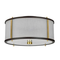 Sklep Kaja Brązowa lampa wisząca, z abażurem DL-CORONA-3P-BAB z serii CORONA Outlet