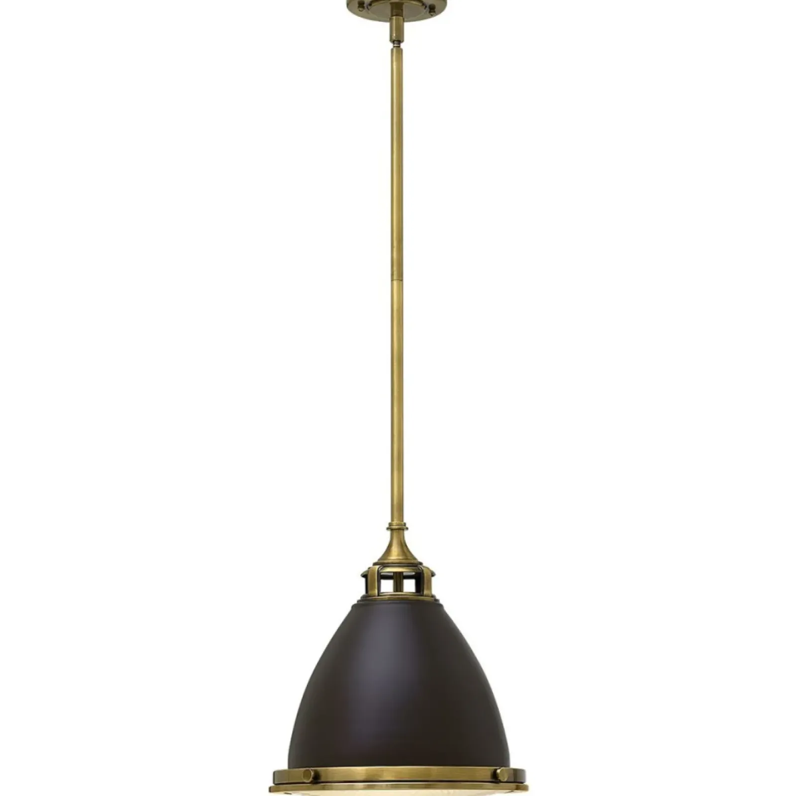 Sklep Kaja Brązowa, pojedyncza lampa wisząca HK-AMELIA-P-M-RB z serii AMELIA brązowe New