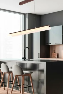Sklep Kaja owa, szeroka lampa wisząca A0011-320 CURACOA | Kaja Oświetlenie brąz Discount