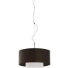 Sklep Kaja Brązowo-biała lampa wisząca z abażurem JUP 1117 AVEO | Kaja Outlet