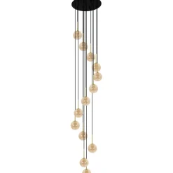 Sklep Kaja Bursztynowa lampa wisząca z 13 kloszami KP-31 z serii GALAXY New