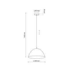 Sklep Kaja Ceglana lampa wisząca - kopuła TK 10259 FARO BRICK | Kaja Oświetlenie Hot