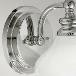 Sklep Kaja Chromowana lampa ścienna z kloszem HK-AINSLEY1-BATH z serii AINSLEY* Kinkiety Tradycyjne