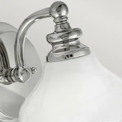 Sklep Kaja Chromowana lampa ścienna z kloszem HK-AINSLEY1-BATH z serii AINSLEY* Kinkiety Tradycyjne