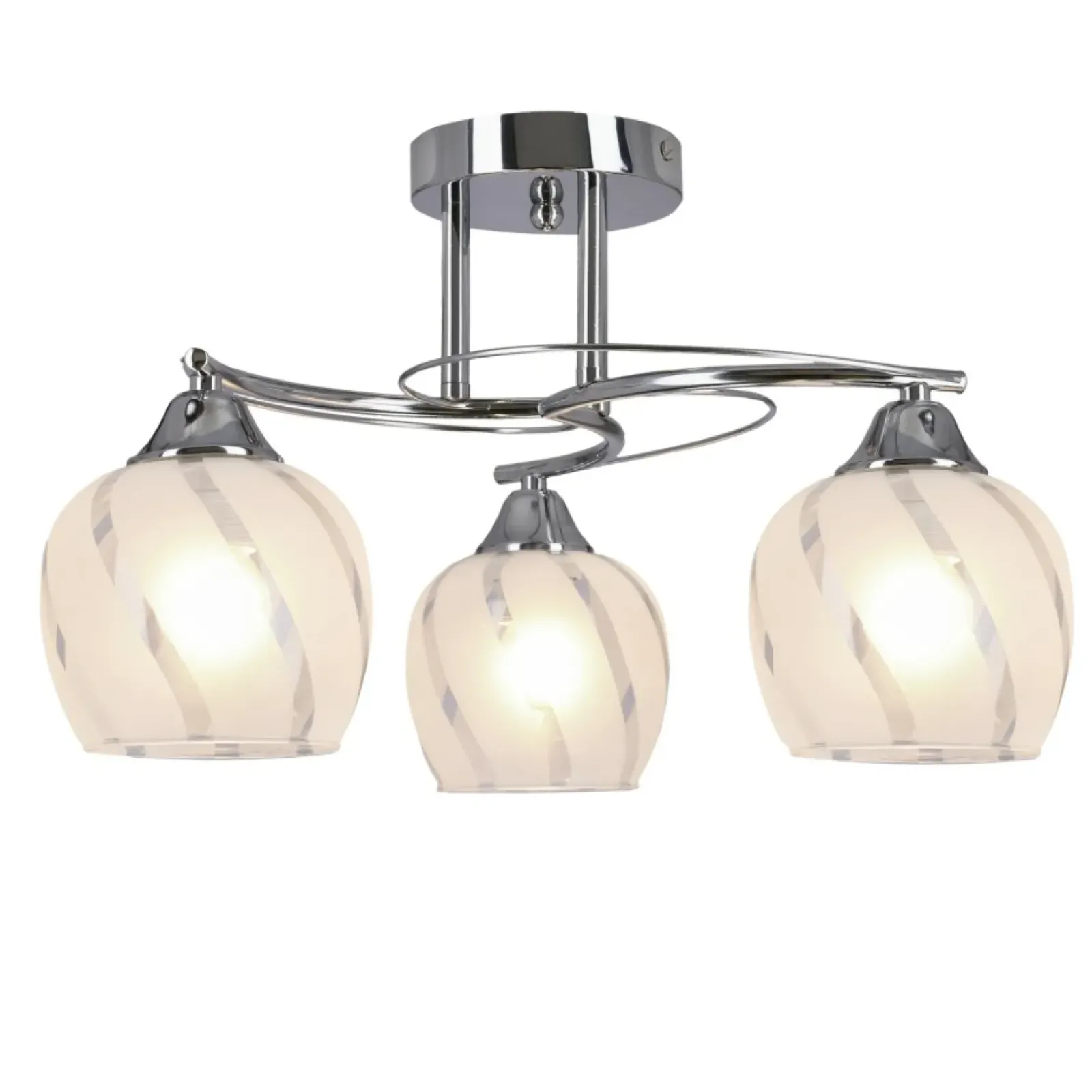 Sklep Kaja Chromowana lampa sufitowa z kloszami 33-09456 PREGO | Kaja Oświetlenie Clearance