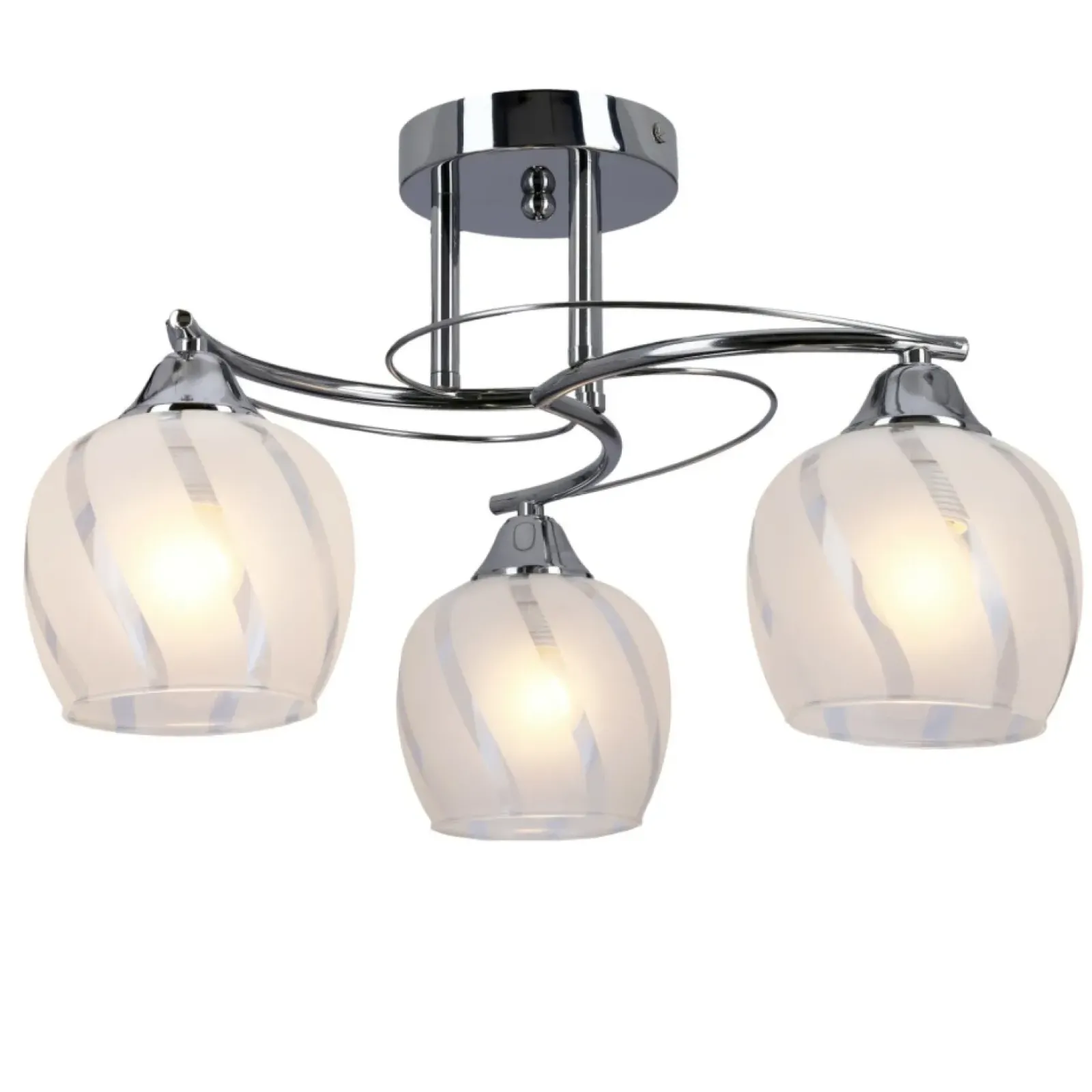 Sklep Kaja Chromowana lampa sufitowa z kloszami 33-09456 PREGO | Kaja Oświetlenie Clearance