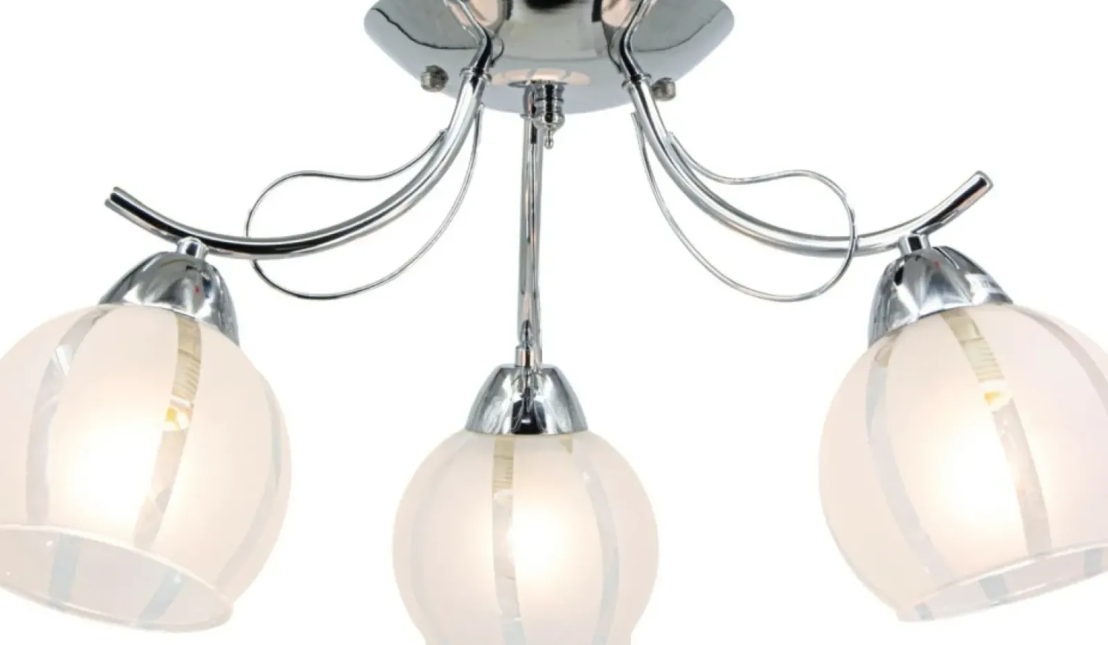 Sklep Kaja Chromowana lampa sufitowa z kloszami 8732/3 8C FARO | Kaja Oświetlenie Hot
