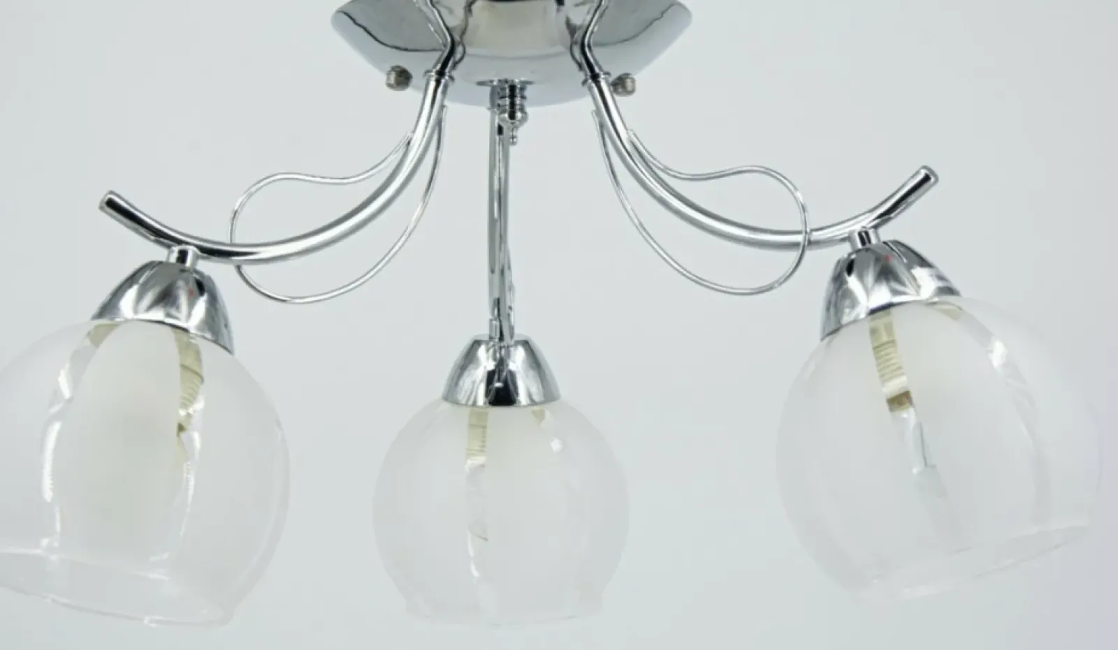 Sklep Kaja Chromowana lampa sufitowa z kloszami 8732/3 8C FARO | Kaja Oświetlenie Hot