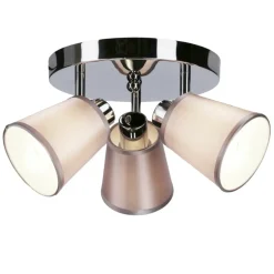 Sklep Kaja owana lampa sufitowa z abażurami 98-70661 PIN | Kaja Oświetlenie chrom Outlet